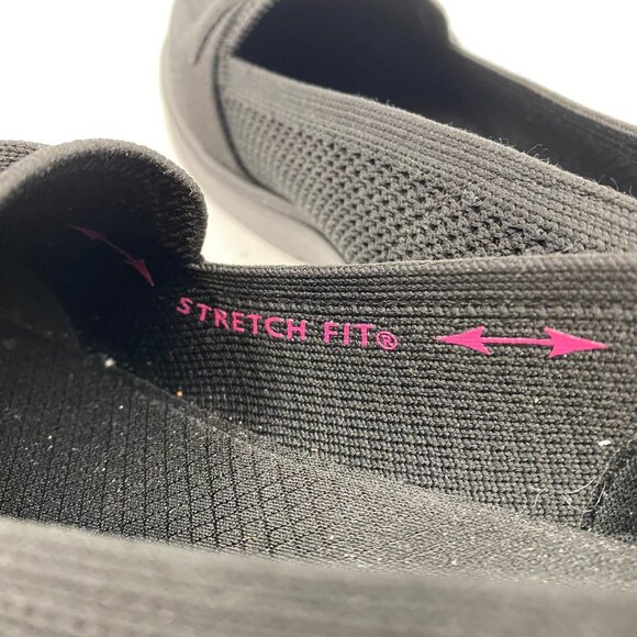 Skechers Black Cleo Taylor Knit Loafers | Women's Size 6 - Picture 3 of 9